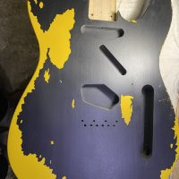DSL - Telecaster Relic Body DSL - Telecaster Relic Body Black Over Yellow